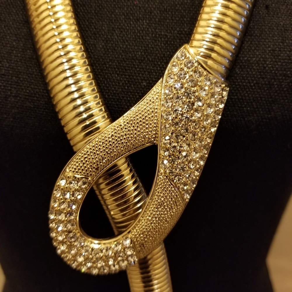 Large Statement Lariat Necklace - image 4